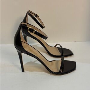 Stuart Weitzman Black Strappy Heels